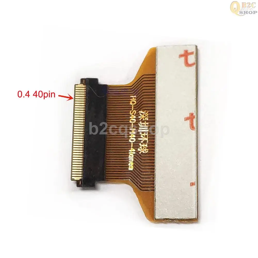 Laptop LCD Screen Connector Converter 40pin 0.4mm to 40pin 0.5mm Edp LVDS Cable