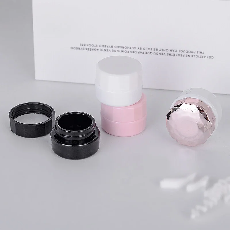Maßgefertigte 5g Nagelglitzer-Pailletten-Box, Leere Plastik-Cremetiegel 5ml, Mini-Probenbehälter für Kosmetikverpackungen – Detail 3