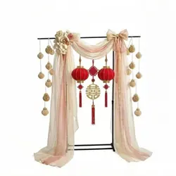 Soporte decorativo para arco de boda con base estable – Fondo fotográfico