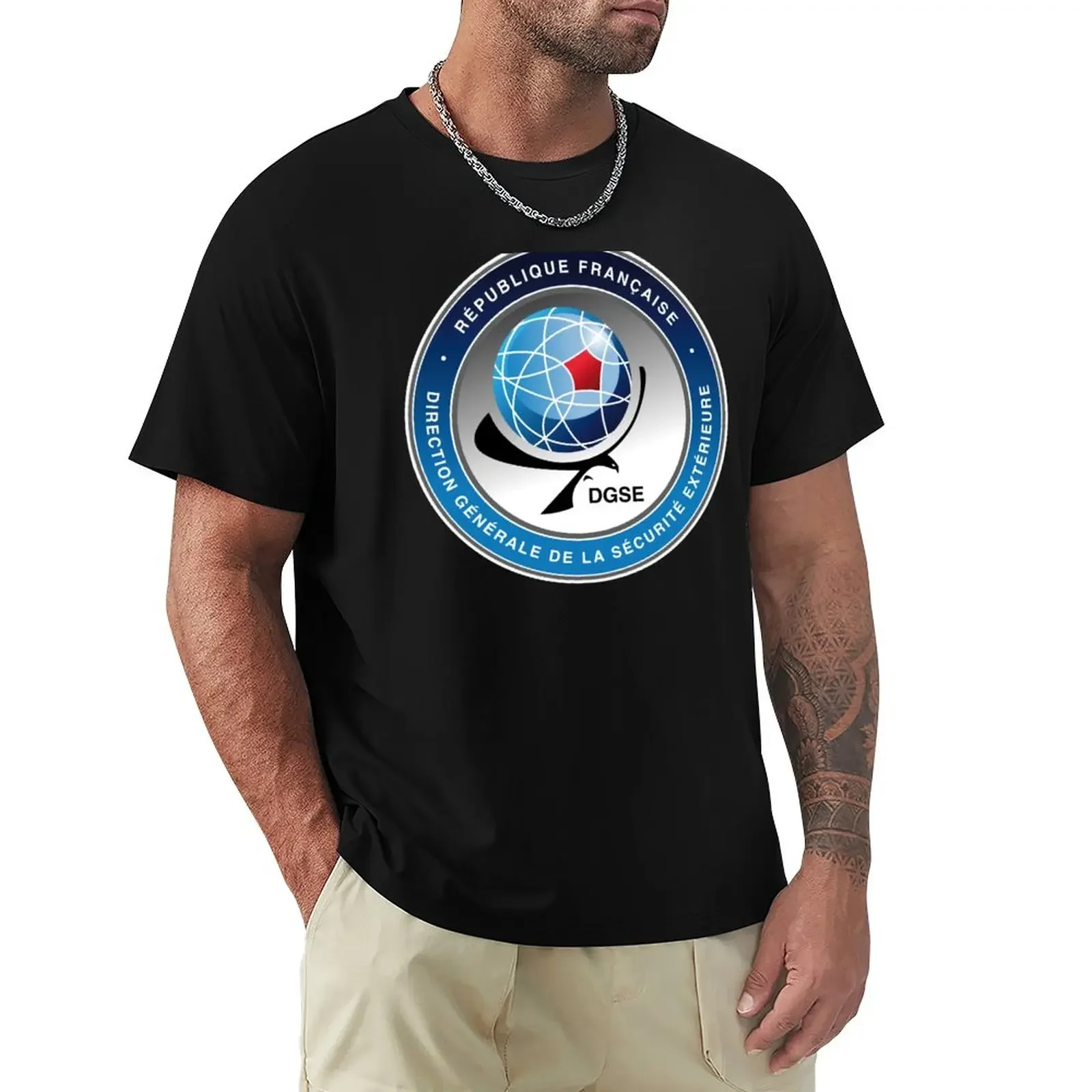 DGSE FRENCH INTELLIGENCE SERVICE T-Shirt aesthetic clothes sports fans slim fit t shirts for men