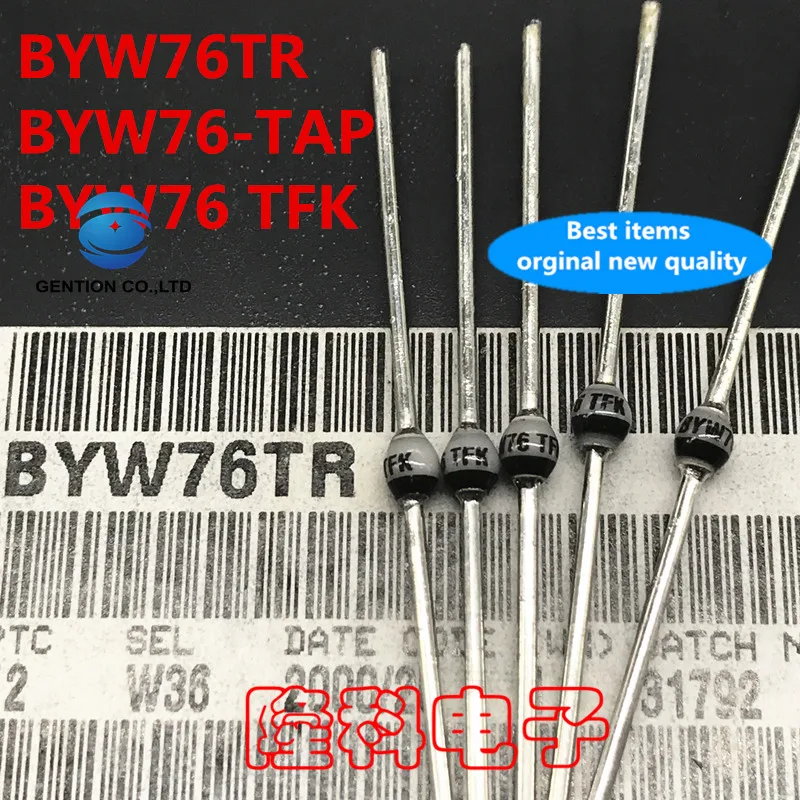 10PCS 100% New original BYW76TFK imported BYW76-TAP Whiskey BYW76V rectifier diode BYW76TR