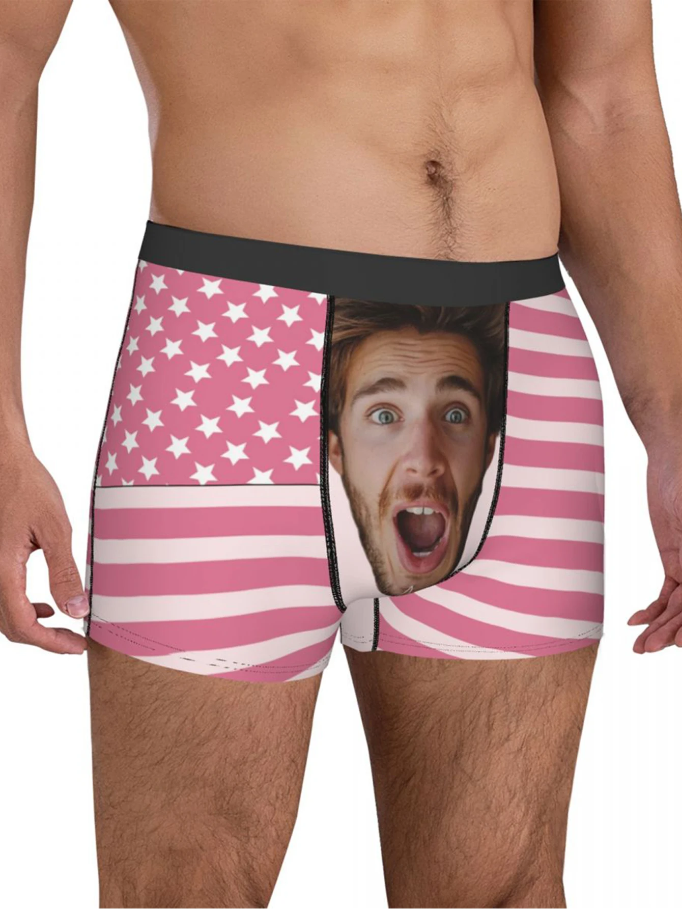 

Personalized Face Photo Underwear Custom Boxer Briefs Custom Men Valentine's Day Gift For Husband Anniversary Gift for Dad