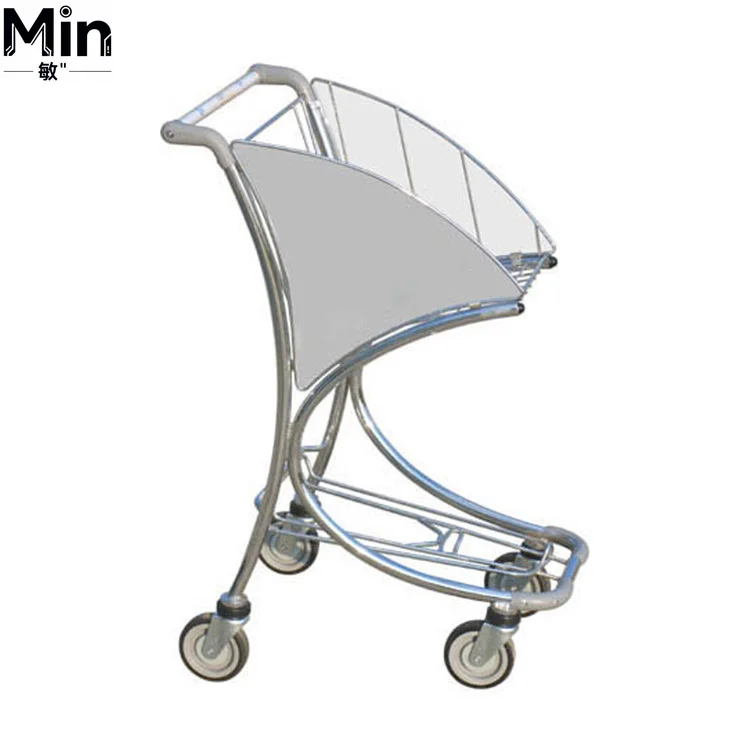 3 Wheel Airport Baggage Luggage Trolley Cart Foldable Airport Luggage Carrier with Logo Available for Airport Use