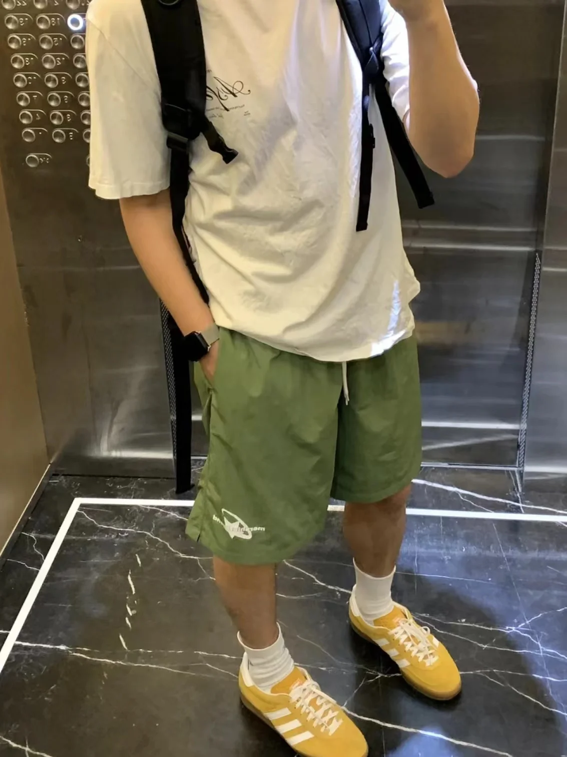 

Дышащие нейлоновые брюки American Dopane Qui Dry, свободные повседневные спортивные брюки для пар, летняя одежда на пять четвертей