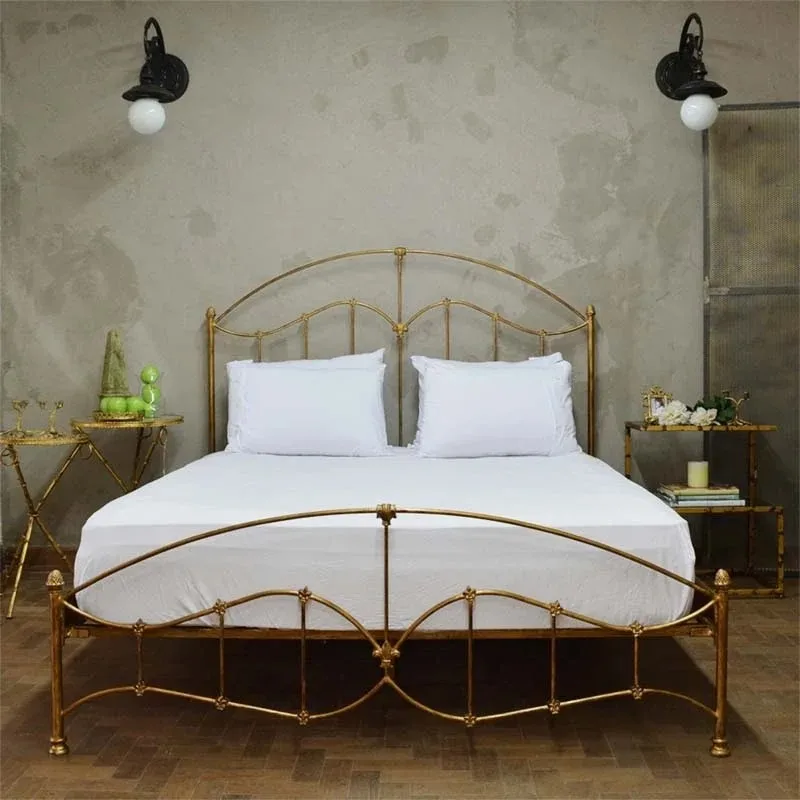 Wrought iron Nordic princess light luxury new metal 1.8 meter bed simple iron bed