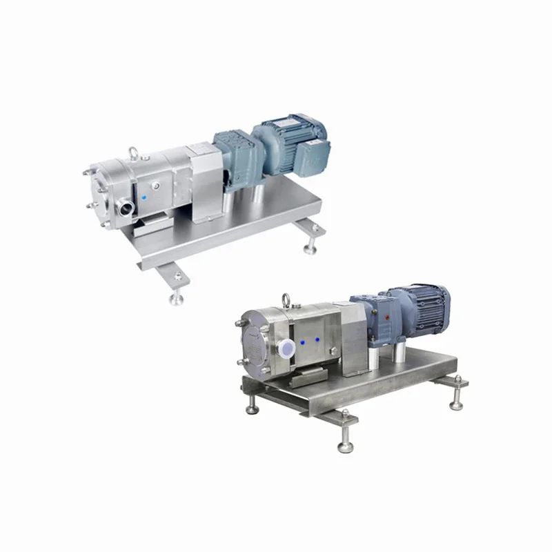 TUL/TUR high viscosity pharmaceutical rotary lobe pump low viscosity horizontal positive displacement pump