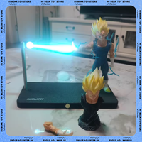17cm Dragon Ball Anime Figure Vegeta NIKOLATOY Night Light Touch Kamehameha Magnetic Creative Desk Decoration Model Doll Gifts