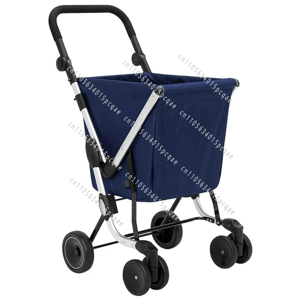 Folding shopping cart Grocery cart with removable bag Light utility vehicle for groceries and laundry