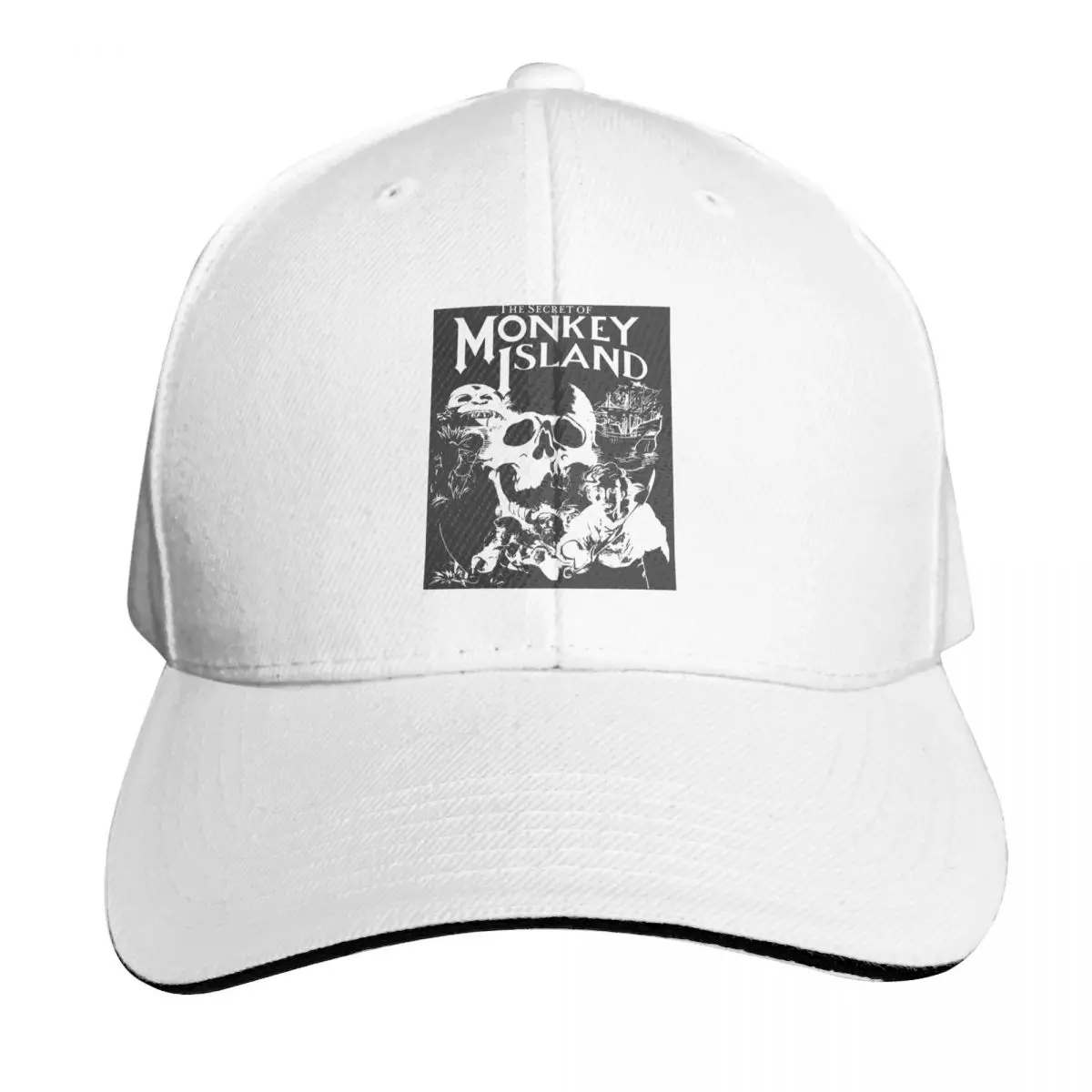 The Secret Of Monkey Island Melee Island Cap Fashion Casual Baseball Caps Adjustable Hat Hip Hop Summer Unisex Baseball Hats