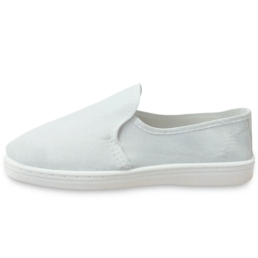 Imagem -03 - Anti-estático Sapatos de Trabalho de Lona Azul Branco Anti-estático Anti-estático de Pvc de Quatro Buracos