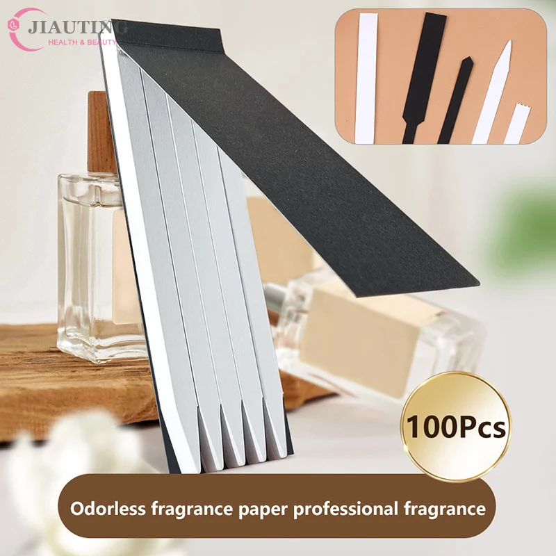 100/500pcs Black Testing Aromatherapy Fragrance Perfume Essential Oils Test Tester Paper Strips Book Cotton Absorbent Paper