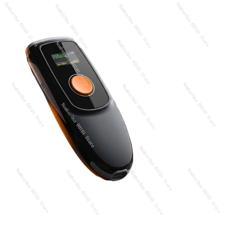 2D Bluetooth Wireless Barcode Scanner With Screen Handheld Code Scanning Device For Warehouse Express Use