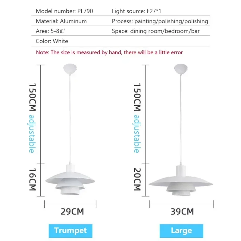 Imagem -05 - Guarda-chuva Led Pendant Light para Decoração para Casa Lâmpada de Suspensão Colorida Luminária Lustre Luminária Moderna Alta Qualidade E27