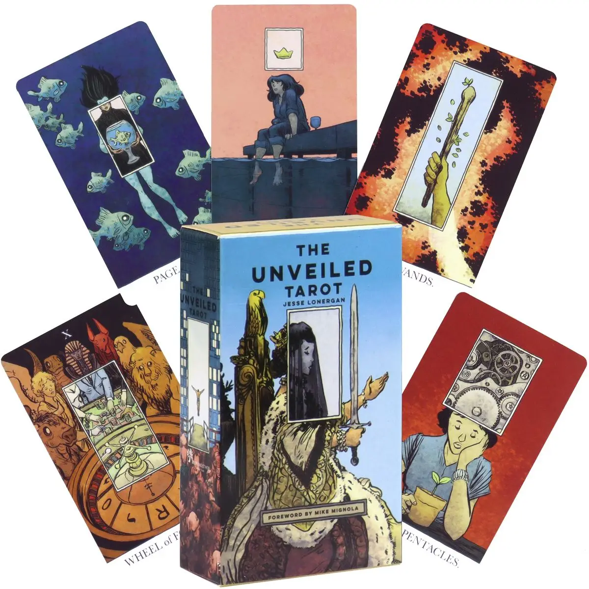 80 kart Tarota (z 2 kartami specjalnymi) The Unveiled Tarot Pocket Edition 10,3*6cm