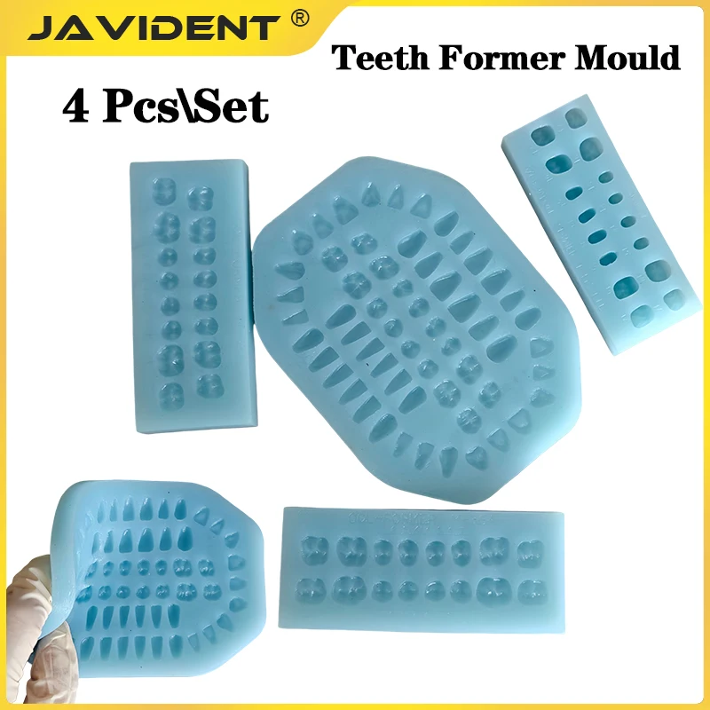 Dental Teeth Mold Silicone Jaw Plane Template Denture Restoration Mold Casting Crown Bridge Making Mold Casting Pattern Tool