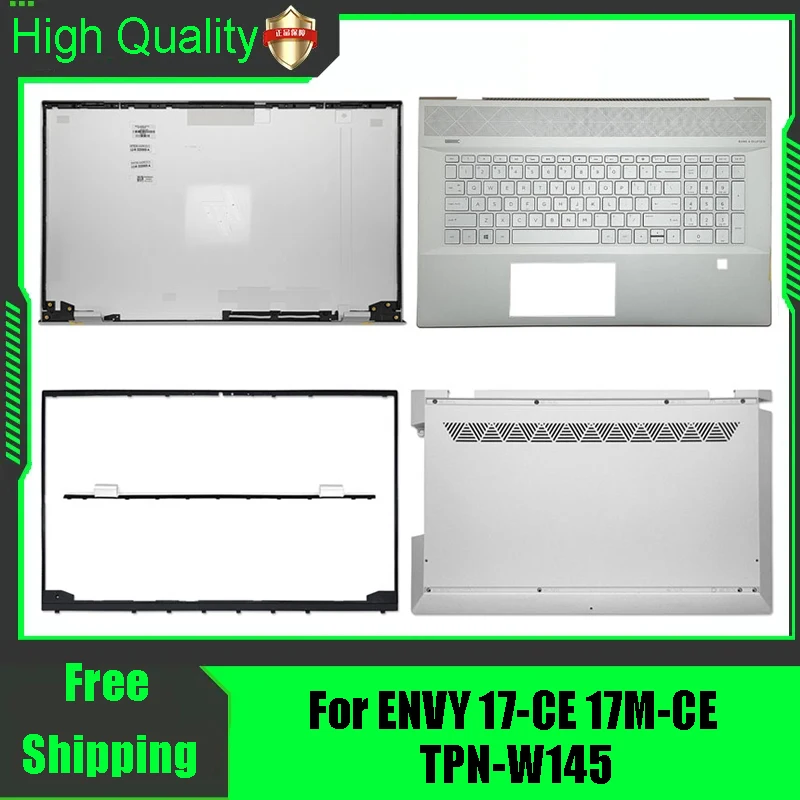 Para hp envy 17-ce 17m-ce TPN-W145 tampa traseira do portátil tampa superior moldura frontal apoio para as mãos superior inferior caso habitação dobradiça capa