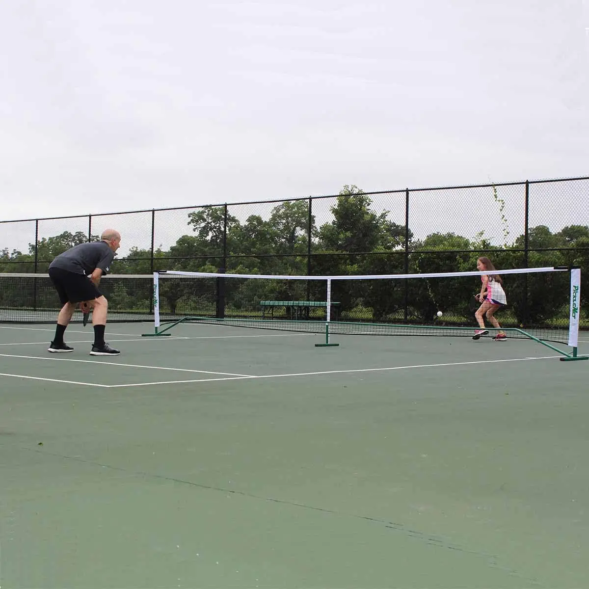 Picklenet-tragbare Pickleball-Netz tasche in offizieller Größe inklusive einfacher und schneller Montage im Innen-und Außenbereich