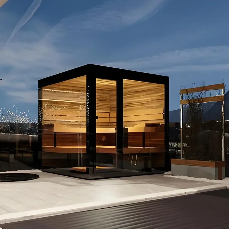 Cross-border sauna dry steam room light wave room sauna stove beauty salon sweat room wooden portable sauna cabin