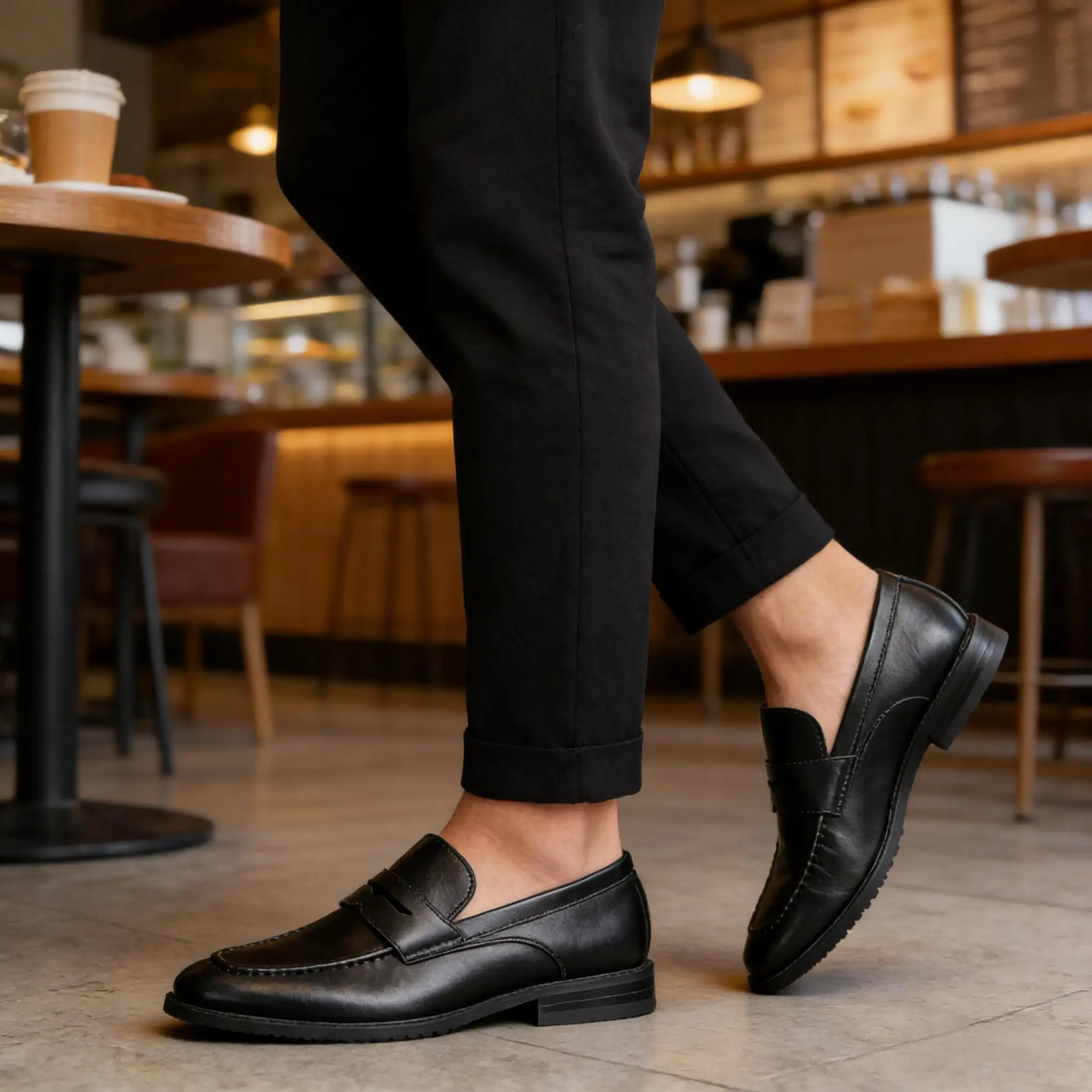 Herren-Flachschuhe, modisch, für den Sommer, bequem, atmungsaktiv, Herren-Freizeitschuhe – Detail 2