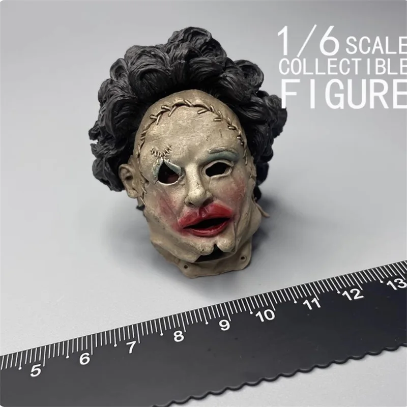 Sideshow 1/6 Male Chainsaw Butcher Head Carving Sculpture A High Quality Model Toy Fit 12'' Action Figure Soldier In Stock