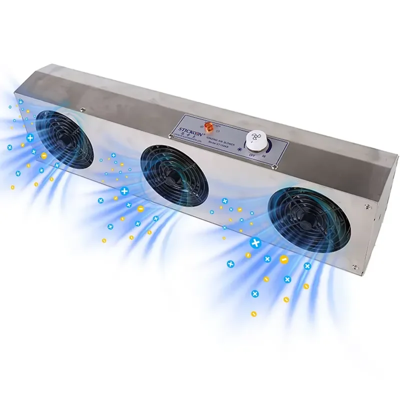 STICKON ST103AB Ionizing Air Blower Static Eliminator Stainless Steel Suspended ESD Ionizer Fan Anti-Static AC220V/50HZ