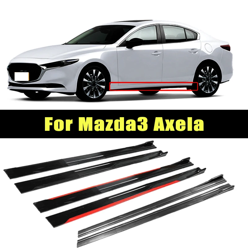 

Universal 2m/2.2m Car Side Skirt Extension SplitterBumper Racing Side Wing Bumper Lip Side Spoiler For Mazda3 Axela Accessories
