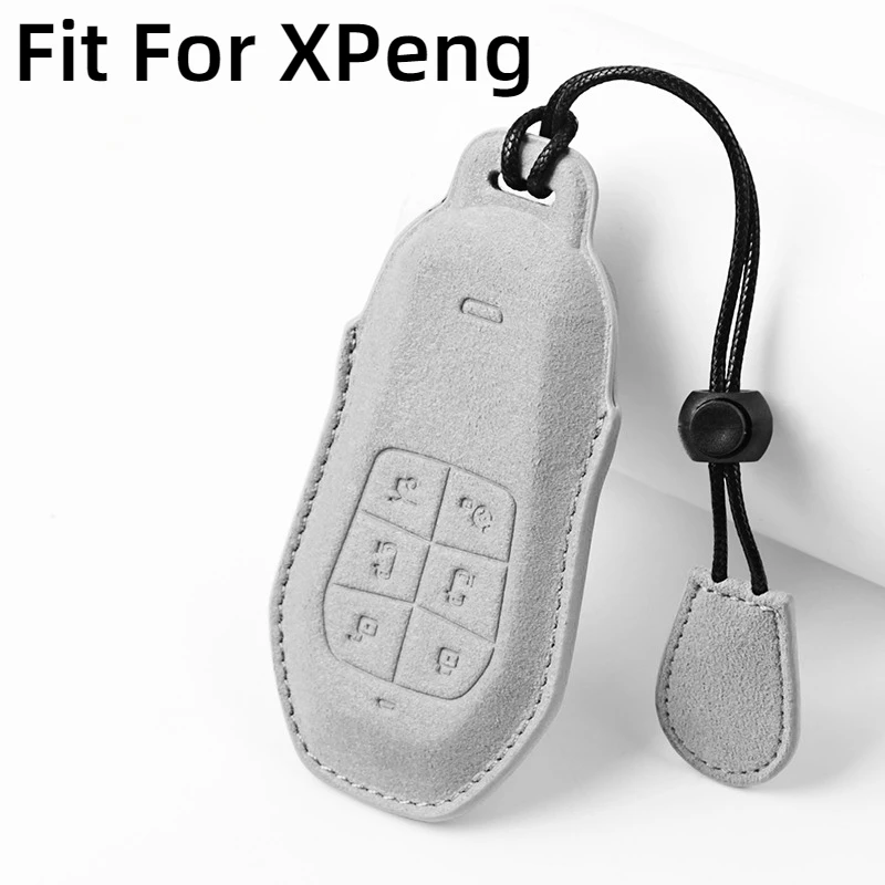 

Fit For XPeng X9 X9 Max X9 Pro Car Key Card Holder Smart Card Case Suede Protective Shell