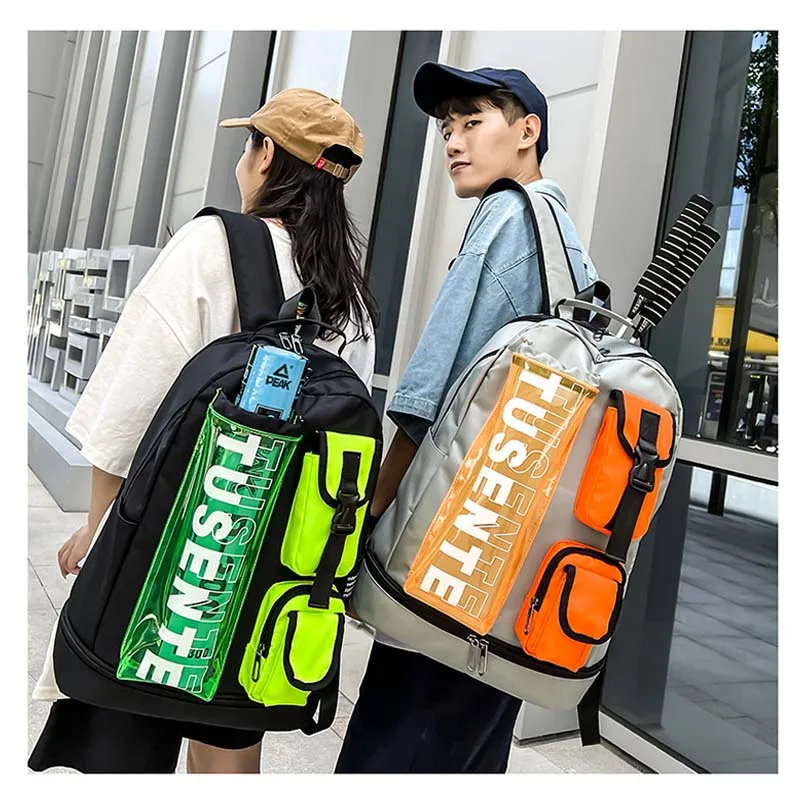 Portable Men Women Badminton Racquet Backoack Shoes Compartment Badminton Tennis Bag High Quality 2R Badminton Rackets Backpack