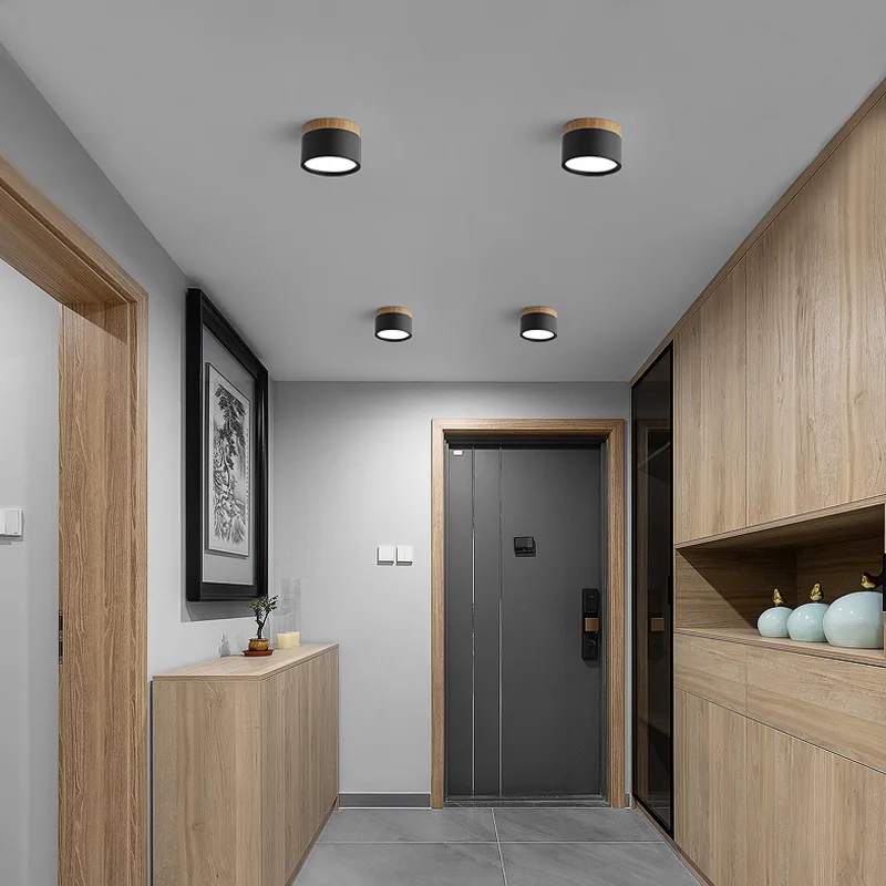 Surface mounted Kelong downlight Nordic card creative hole simple corridor spotlight horse entrance downlight free led