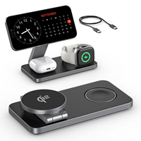 3 in 1 Qi2 Magnetic Wireless Charger For iPhone 16 15 14 13 12 Fast Charging Station For  iWatch 10 9 8 7 6 5  Airpods Pro
