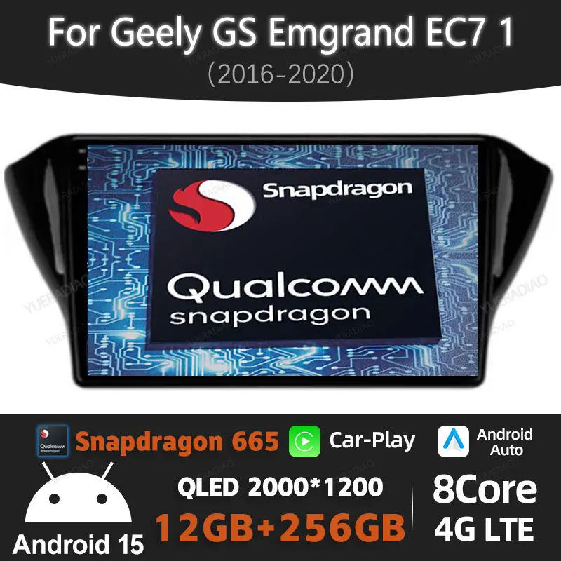 

Android 15 Car Radio For Geely GS 2016 -2018 2019 2020 Emgrand EC7 1 2018 - 2020 Multimedia Video Player GPS NAVI 4G WIFI BT