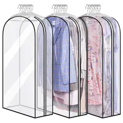 Gusseted All Clear Garment Bags , 40