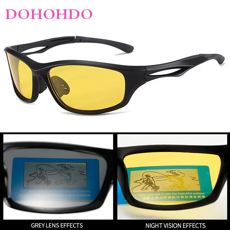 Picture 3: Retro Brand Polarized Sunglasses Women Night Vision Glasses Man Anti-Glare Driving Cycling Eyeglasses UV400 Goggles Gafas De Sol