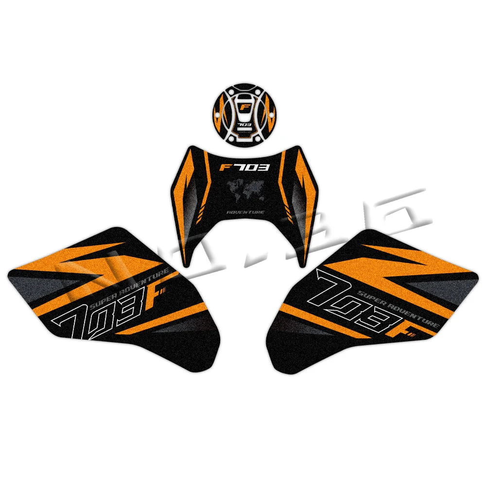 For Zontes 703 F ZT703-F ZT 703F 2025 Motorcycle Tank Pad Sticker Anti Slip Gas Knee Grip Protection Decals