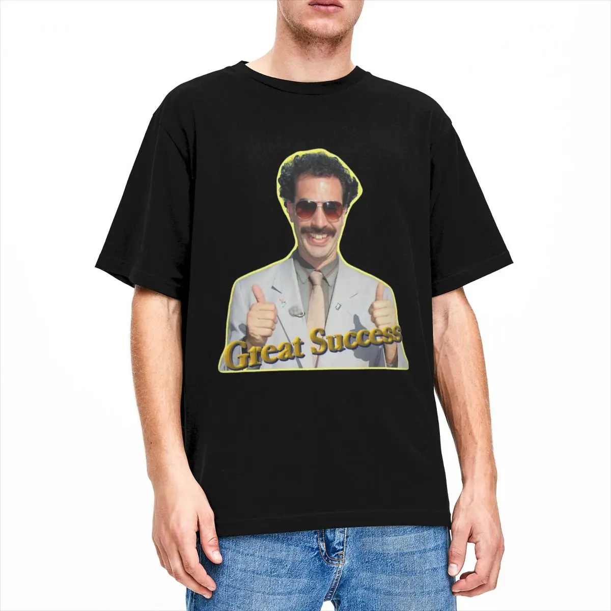 Borat Great Success Stuff T-Shirt Men Women Funny Movie Funny Pure Cotton T Shirt Round Neck Short Sleeve All Seasons Cloth