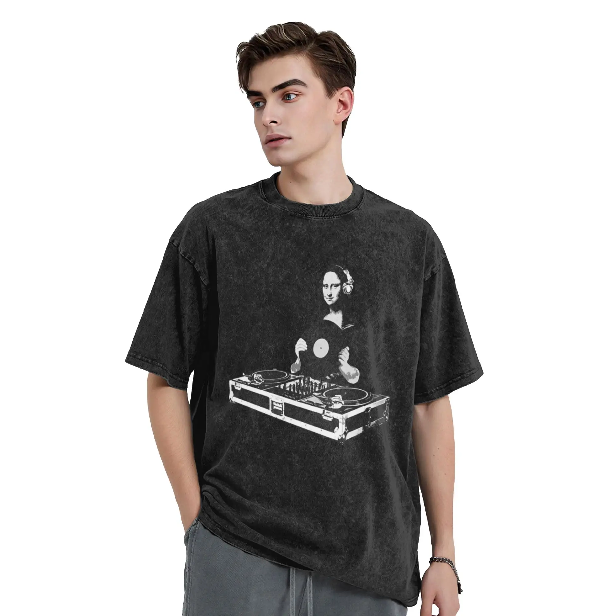 DJ Mona Lisa Unique Cool A Vintage Oversized Cotton Unisex T-Shirts