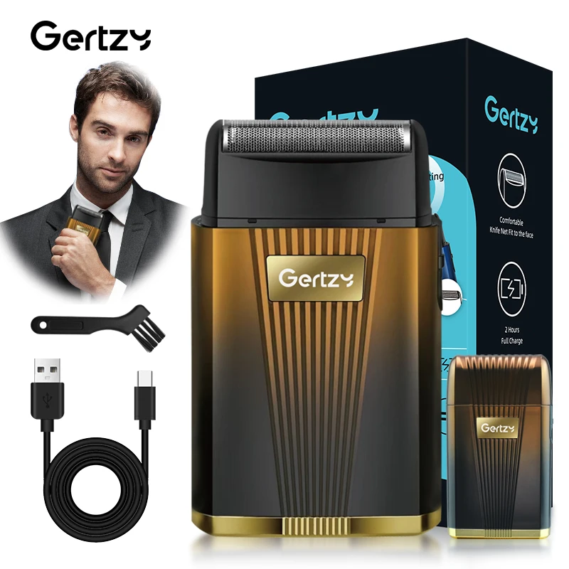 

Men's electric shaver, reciprocating aluminum foil shaver, USB rechargeable beard shaver, portable shaver for travel
