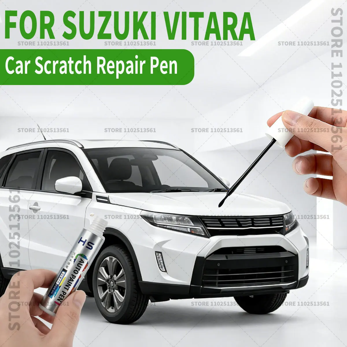 

Ручка для ремонта автомобильной краски для Suzuki Vitara, аксессуары для ремонта царапин, белый, серебристый, YH, оранжевый, ZPB, золотой 690, красный 409, зеленый 695