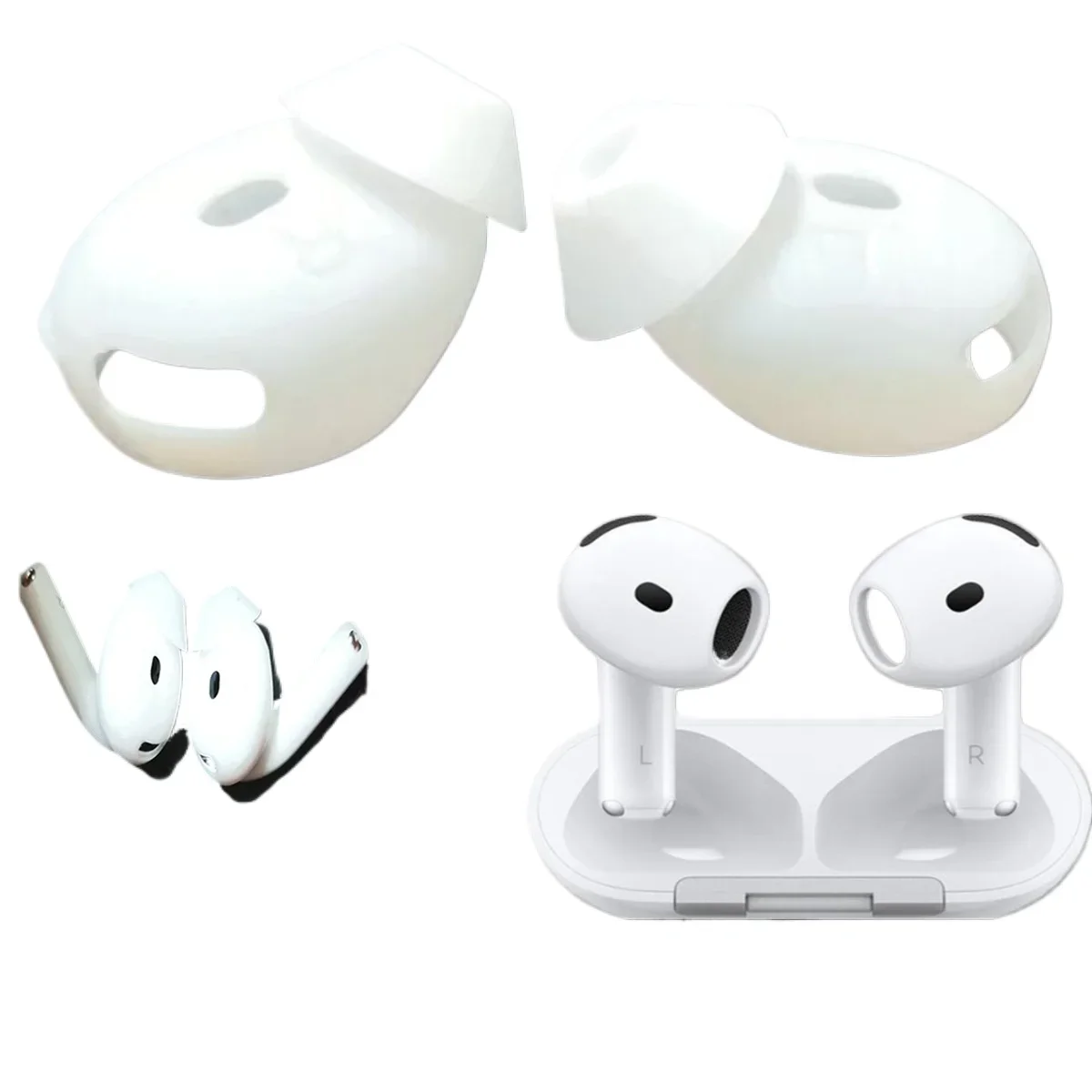 Eartips para airpods 4 dicas earplug capa especial capa de fone de ouvido anti deslizamento silicone earplug capa caso