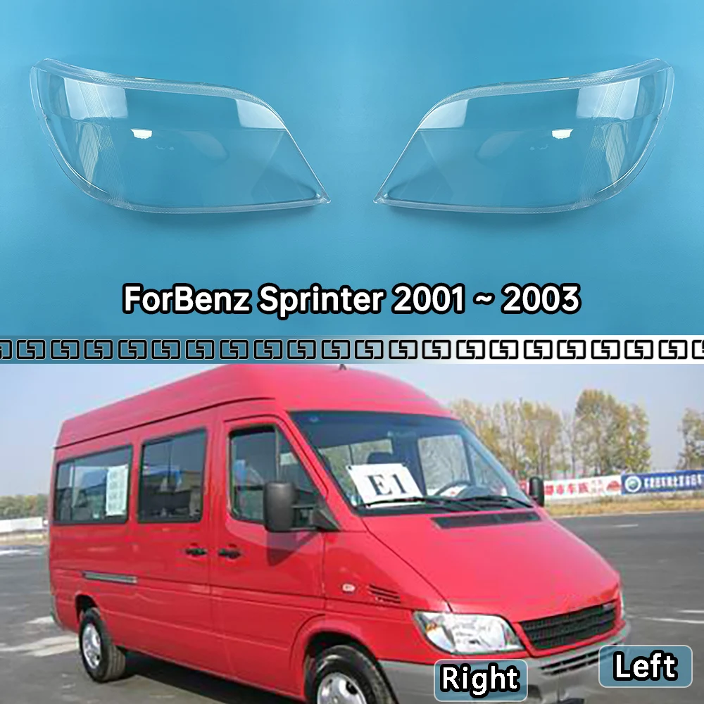 

For Mercedes-Benz Sprinter 2001 2002 2003 Car Headlamp Cover Lens Headlight Shell Plexiglass Lamp Shade Transparent Lampshade