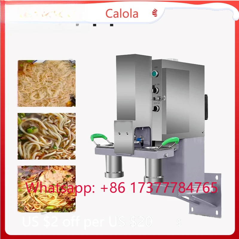 

220V Automatic Hydraulic Noodle Maker, Commercial Stainless Steel Pasta Machine for Restaurant Use