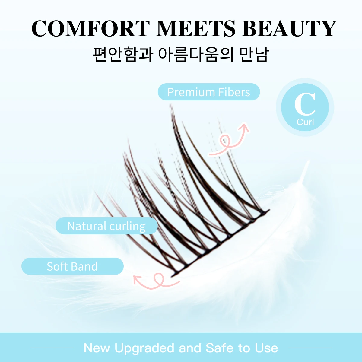 120 Clusters False Eyelashes Sunflower Black Stem Natural Segment New Single Cluster Comic Book Eye False Eyelash makeup