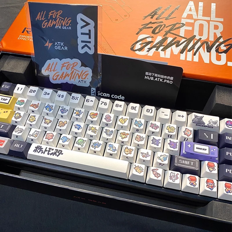 Pixel Style Gaming Keycaps 143/138 Keys Mechanical Keyboard PBT Heat Sublimation Original factory highly custom PC Gamer Gifts