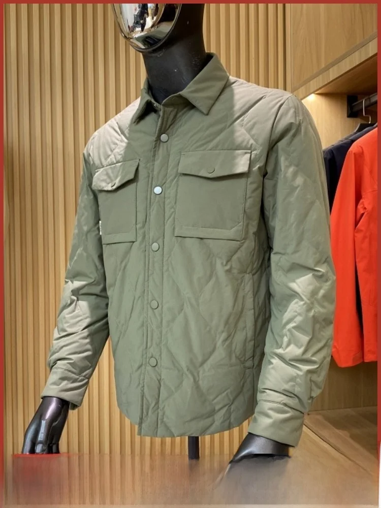 Nieuwe winter heren high-end lichtgewicht irt-Sle down Jaet Busin woon-werkverkeer polyestervezel winddicht 3D-ontwerp Du dow...