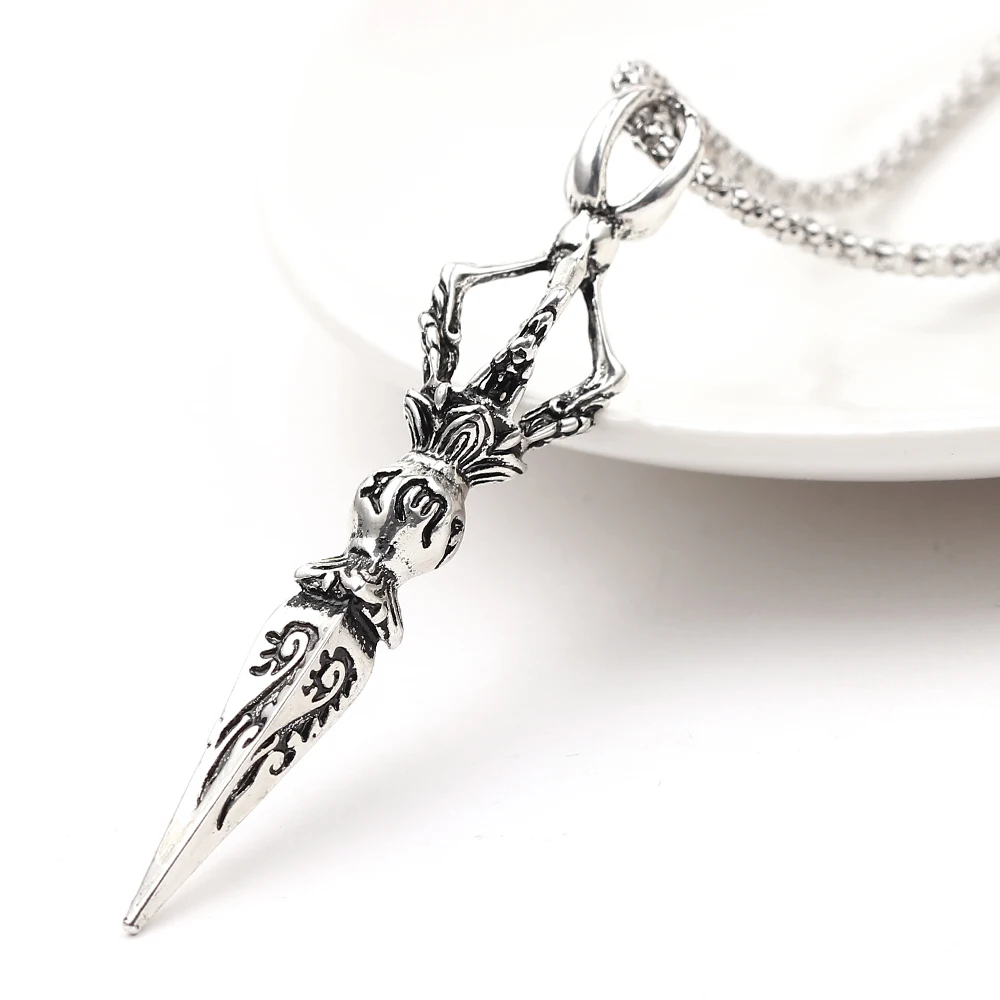 Vintage Punk Style Demon-Subduing Pestle Necklace Personalized Hip Hop Pendant Men's Jewelry view 4