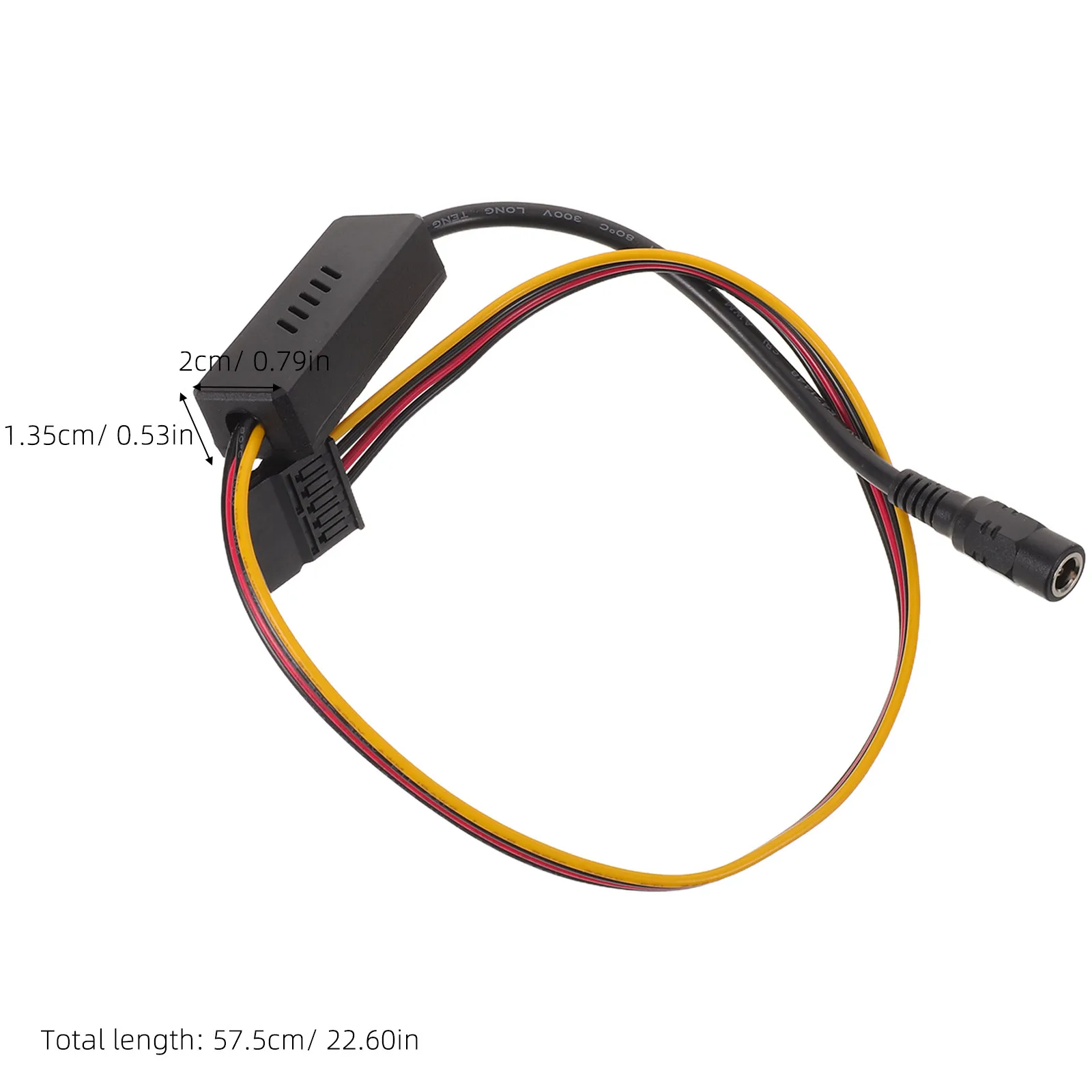 Hard Drive Power Cable Dc Female to Female Extension Cord Step-Down Voltage Regulator Stable Drive Power Supply Adapter