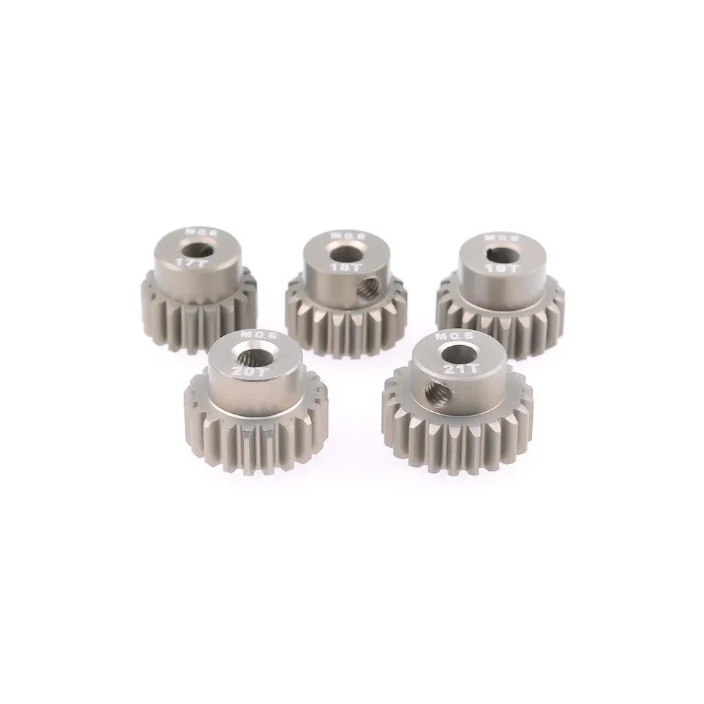 5 pz NEEBRC M0.6 3.175mm Denti In Alluminio 13T-17T 17T-21T 29T-33T Pignone In Metallo Ingranaggio Motore Combo Set per RC 1/10 Modello di Auto Parte