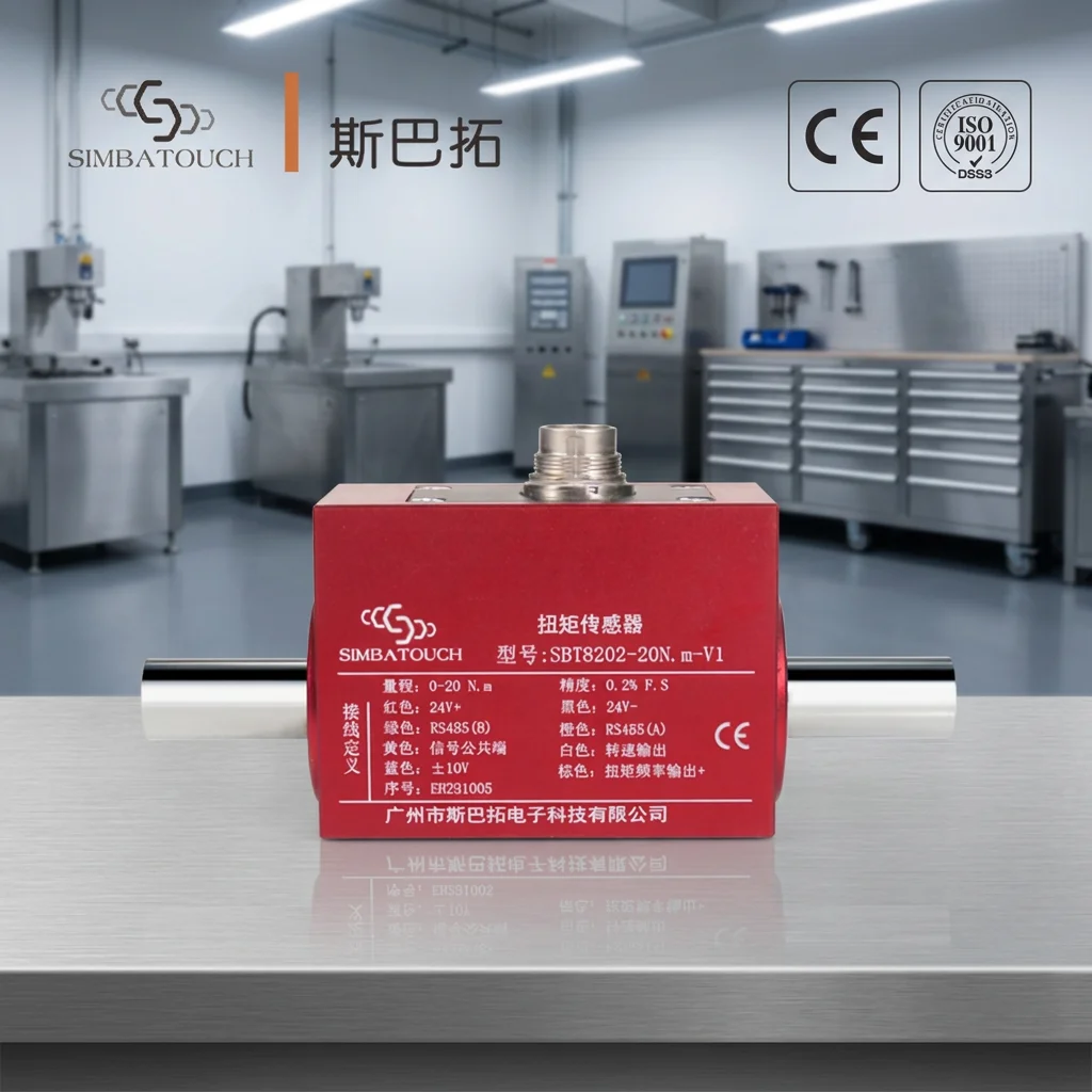 Frequency Pulse Output 0.2% Accuracy 150% Overload Capacity Dynamic Rotary Torque Sensor For Ultra High Speed Rotating Shaft