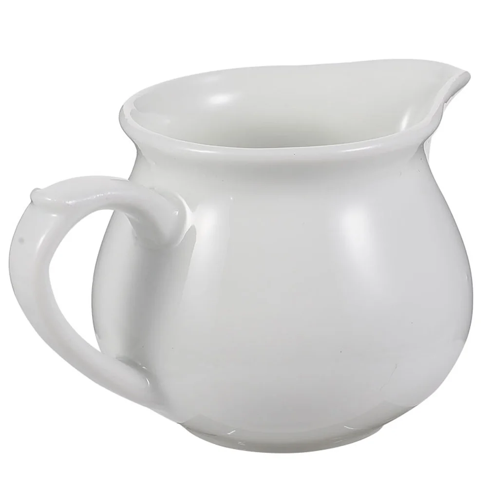

Sauce Boat Ceramic Gravy Pitcher Ideal for Restaurants Food Shops Catering Services Chip Resistant Sauce Dispenser for Indoor