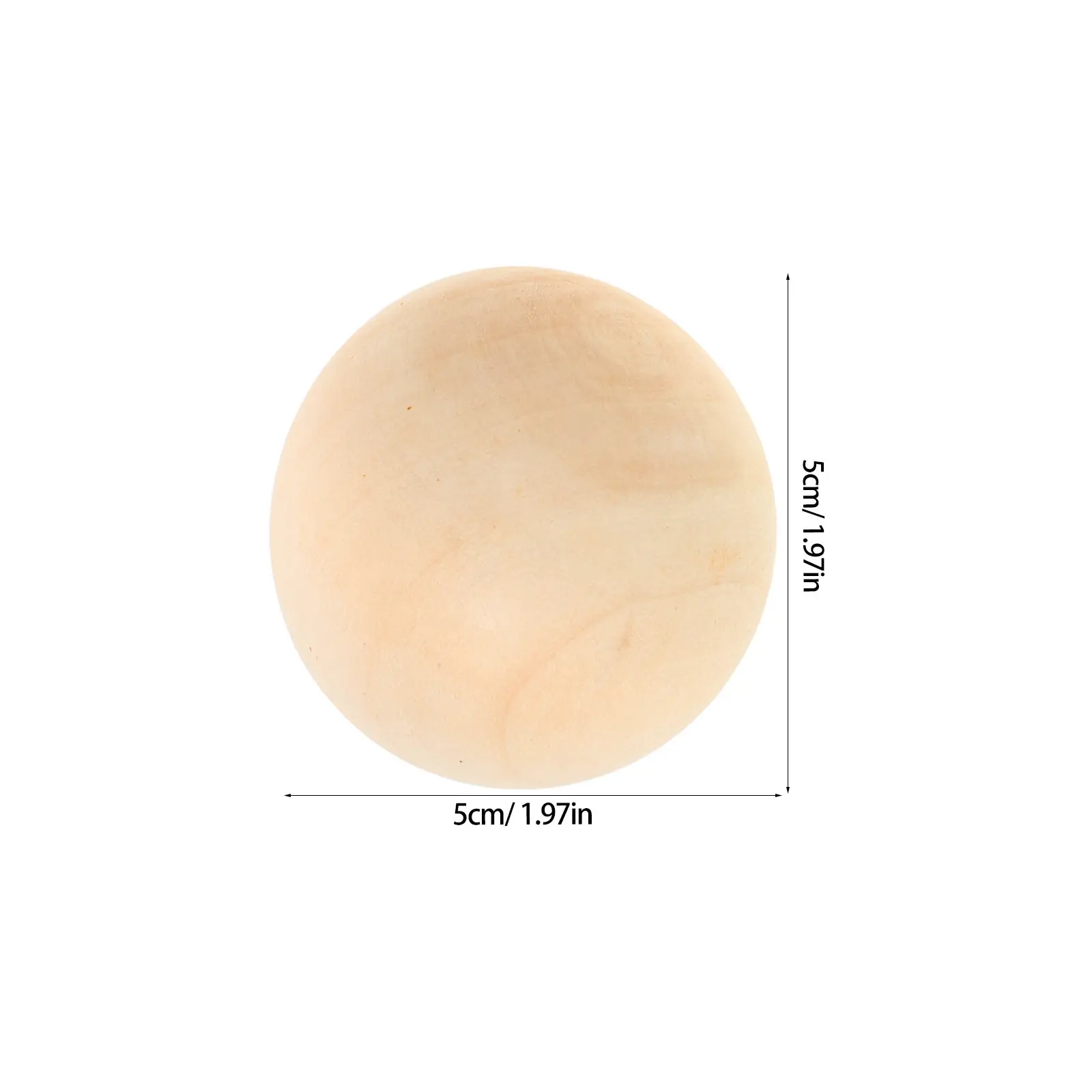 15Pcs Natural Hardwood Hockey Balls Wooden No-Bounce 5Cm Diameter Indoor Outdoor Floorball Training Equipment Wood Paint Balls